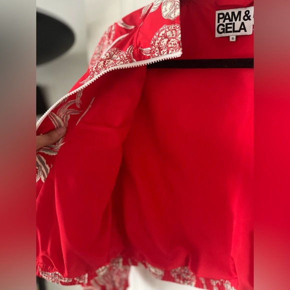 PAM & GELA Crop Bomber Jacket - Picture 13 of 14